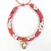 Explosivo color japonés gato y gato con cuello de viento perro pequeño Campana collar para mascota fabricantes de joyería