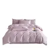 Estilo sencillo, juego de cuatro piezas 100% algodón con bonito bordado, funda de edredón de algodón puro, tamaño 1.8m, apto para todas las estaciones, juego de cama de tres piezas para dormitorios de estudiantes