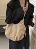 Bolso de Pana de Gran Capacidad para Mujer 2024 Otoño e Invierno Nueva Tendencia Bolso Tote Bolso de Hombro Cruzado de Moda Bolso Dumpling