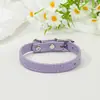 Collar de PU para mascotas multicolor de venta caliente transfronteriza, collar de mascota lindo para gato y perro, collar de mascota ajustable al por mayor