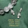 Acessórios DIY de Cristal Alta Retenção de Cor Banhado a Prata Estilo Corte Pingente de Zircônia Anel Pendente Estrela Lua Acessórios para Pulseira