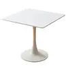 Mesa redonda estable y elegante, perfecta para comedor en casa, dormitorio, balcón, mesa de té pequeña, o como mesa de reunión en una tienda de té de leche o cafetería.