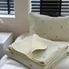 Estilo Ins Cobertor de Cama Acolchoado de Algodão Conjunto de Três Peças para Quatro Estações Capa Universal de Algodão para Tatami Kang Lençol Espessado