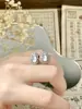 Novos Brincos de Jade Espuma d'Água Ametista Natural Estilo Chinês para Mulheres, Luxo Leve, Brincos Exquisitos e Compactos Incrustados com Cristais