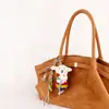 Pingente de Bolsa Porquinho de Feltro de Lã Nepalesa Chaveiro de Carro Tecido à Mão Presente para Casal Pingente de Bolsa Atacado