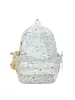 Mochila linda con estampado de gatito estilo japonés para estudiantes mujeres, mochila casual estilo coreano con ribete de encaje, ligera y de gran capacidad