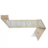 Coroa de Aniversário Europeia e Americana Headband Coroa de Noiva Strass Acessórios de Cabelo Alça de Ombro Conjunto de Cinto de Etiqueta Adereços de Formatura