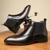 Nuevos Zapatos de Cuero Brillante Estilo Británico para Hombre, Casual de Negocios, Puntiagudos, sin Cordones, Caña Baja, Zapatos de Moda 27005