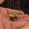 Adornos de Escritorio de Abeja de Latón Creativos Antiguos Mascota de Té de Abeja Decoración de Escritorio Pequeñas Artesanías de Cobre Venta al por Mayor