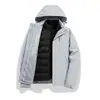 Chaqueta de Trabajo Tres en Uno Desmontable de Dos Piezas a Prueba de Viento Cálida para Otoño e Invierno con LOGOTIPO Estampado y Bordado
