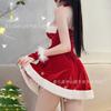 2022 Nuevo vestido rojo navideño de gran tamaño de Foreign Air, traje navideño de niña delgada y pura, cabello en lotes