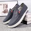 Sapatos de lona antiderrapantes e resistentes ao desgaste Old Beijing, tênis masculinos leves e respiráveis, sapatos de trabalho macios e confortáveis