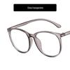 2022 Nova Internet Celebridade Retro Óculos de armação grande Moldura elegante simples simples Eyeglass Frame Round Frame Anti-Blue Light Flat Mirror
