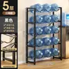 Estante para Cubetas de Agua Pura Oficina Soporte para Garrafones de Agua Almacenamiento de Cubetas de Agua Mineral de Gran Capacidad Multicapa Junto al Dispensador de Agua