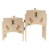 Caja de Moxibustión para Rodilla Grande de Madera Maciza Caja de Moxibustión para Caminar de Madera Especial para Rodilla Doble del Hogar Caja de Moxibustión Individual para Pierna