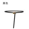 Cinturón de cuero de estilo coreano personalizado para mujer, cinturón fino, pequeño, con fragancia de viento, decoración de cintura, venta al por mayor, cinturón fino simple personalizado