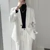 Terno Casual Masculino Estilo Levemente Maduro Moda Coreana Yuppie Bonito Terno Bordado Street Sense de Alto Padrão Jaqueta