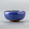 Xícara de Porcelana Branca para Chá Kung Fu, Xícara Pessoal para Degustação de Chá, Tigela de Chá, Xícara Individual de Cerâmica Pintada à Mão Azul e Branca para Mestre, Xícara de Vidro para Pu'Er