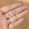Accesorios decorativos para prendas de vestir hechos a mano, botones de metal galvanizado de 3-5 mm, abrigo de muñeca BJD mini cosido a mano con hebilla redonda.