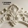 Adorno floral tallado en relieve tridimensional de una sola pieza GRG para decoración de esquinas de techo y pared, parche decorativo de relieve floral y de hojas estilo europeo al por mayor