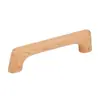 Armario de Estilo Nórdico Tirador de Madera Maciza Cajón Gabinete Tirador de Madera Puerta de Gabinete Simple Mesa Puente Plano Tirador de Madera