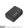 Cargador Etl de Nitruro de Galio Pd65W Estándar de EE. UU. Pps Carga Rápida Adecuado para Samsung Apple 17 Laptop Carga Rápida
