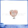 Pandora s925 Branco Cobre Banhado A Prata Pulseira Pulseira Beads Love Flower High Design Rose Gold Beads