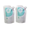 Saco de Embalagem Personalizado para Sabonete Líquido, Produto para Mãe e Bebê, 300ml, Saco Autoportante com Bico, Branco Leitoso, Resistente a Ácidos e Alcalis