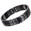 Venda quente transfronteiriça pulseira magnética de íons negativos pulseira magnética de múltiplos pontos removível pulseira de energia de íons negativos masculina