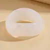 Pulseira Geométrica Redonda Irregular em Acrílico Gradiente Europeia e Americana, Joia Personalizada Simples de Nicho Transfronteiriço de Alta Qualidade para Mulheres