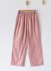 Pantalones de pijama de algodón fino de doble capa de gasa, color liso simple, unisex, para primavera y verano, pantalones largos para casa con bolsillos
