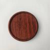 Madera de palo de rosa madera de acacia bambú tapete aislante posavasos nogal negro redondo cuadrado posavasos de madera maciza posavasos para té kung fu