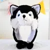 Sombrero Infantil de Animal Cabeza de Lobo Gris Perro Husky Tocado Atrezo de Actuación Niños Otoño e Invierno Sombrero Cálido Muñeca de Boda
