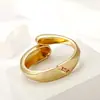 Pulseira Feminina Feminina Atacado Novo Estilo Superfície Lisa Transfronteiriça Personalidade Liga Metálica Redonda Simples Galvanizado Aberta Não Desbota Pulseira