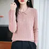 Suéter fino de punto trenzado de lana de 6 costillas para mujer con cuello alto, con un diseño de trenzado tridimensional, estilo vintage y mangas largas, perfecto para el trabajo o como prenda para usar en capas.