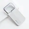 Adequado para capa de celular Xiaomi 18 Pro Max, leve, acabamento fosco, cobertura total, com adsorção magnética embutida e capa protetora de couro liso