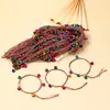 Pulseras Sencillas de Hilo de Colores para el Festival del Bote del Dragón, Pequeños Regalos para Puestos del Mercado y Atracciones Turísticas, Hilo Rojo con una Sola Cuenta al por Mayor