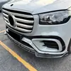 Aplicável ao Mercedes-Benz Classe GLS X167 Linha AMG 24-26 Modelo Tardio Spoiler Lábio Frontal Divisor Frontal Pequeno Kit de Carroceria Modificação
