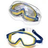 Óculos de Natação de Armação Grande, À Prova d'Água, Anti-Embaçante, Silicone Macio, Óculos de Natação Infantis com Tira Embutida, Fáceis de Usar, Equipamento Essencial para Natação