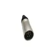 Cabezal Canon Suizo 6p Macho Rosca Interna Niquelado Micrófono Plug Equipo de Audio XLR