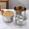 Olla de Acero Inoxidable Juego de Ollas de Cinco Piezas Juego de Ollas de Tres Piezas Olla India Olla Tailandesa Olla Profunda con Tapa