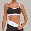 Sujetador de yoga con bloques de color transfronterizo, de alta gama, espalda en U, adecuado para deportes, correr, fitness y yoga 6211