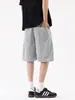 Fornecimento Direto da Fábrica Shorts Esportivos de Verão Retrô Color Block com Cordão Elástico Masculino Tendência Soltos Versáteis de Perna Larga