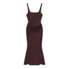 Ropa Nueva Versátil de Primavera Transfronteriza Europea y Americana para Mujer, Vestido de Moda Estilo Europeo y Americano Transfronterizo, Sin Mangas