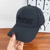 Boné de Beisebol com Letras de Miçangas Estilo Coreano para Mulheres, Aba Larga, Emagrecimento Facial, Novo Chapéu de Sol Primavera/Verão, Tendência