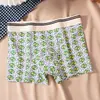 Roupa Íntima Masculina Nova e Moderna com Estampas Estilosas, Padrões Geométricos Únicos, Design Confortável de Cintura Média para Jovens, Cuecas Boxer Plus Size