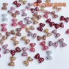 Accesorios para Uñas con Lazo Estampado de Leopardo de Dibujos Animados Mezcla de Caparazón de Tortuga Maillard Lazo Estereoscópico Diamantes de Resina Decoraciones para Uñas