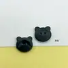Botões de Urso Cartoon Fofo de Dois Olhos Cardigã Suéter Infantil Botões de Roupa Infantil Plástico Colorido Feito à Mão Materiais DIY