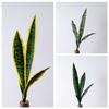 Orquídea Espada de Jade con Patrón Verde Flor Artificial Decoración del Hogar Ramo de Boda Flor de Rosa Pared de Flores Falsas Fabricante Transfronterizo
