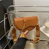 Bolso Silla Urbano Simple Nuevo 2026 para Mujer, Bolso Cruzado de Hombro Semicircular de Color Sólido, Bolso de Cadena de Nicho para Debajo del Brazo